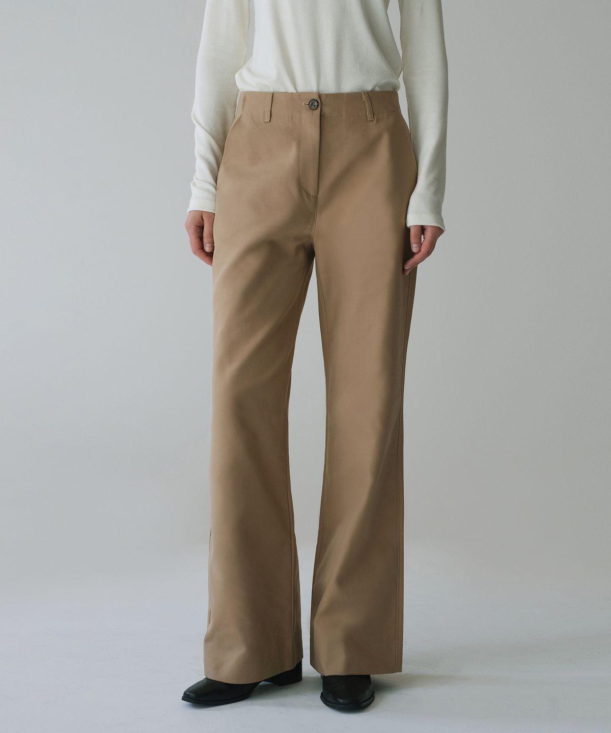 시야쥬(SIYAZU) SIPT7173 로우라이즈 얼반 코튼 팬츠_Beige
