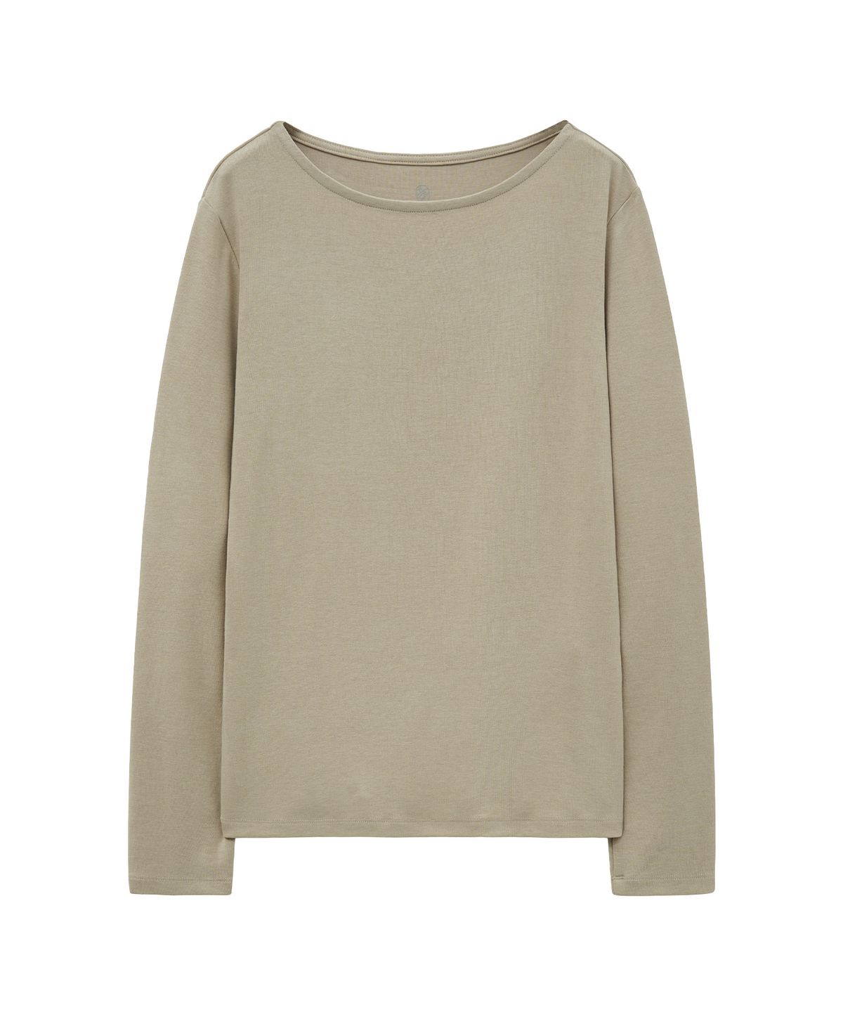 시야쥬(SIYAZU) SITP5226 소프트 보트넥 코어 티셔츠_Light beige