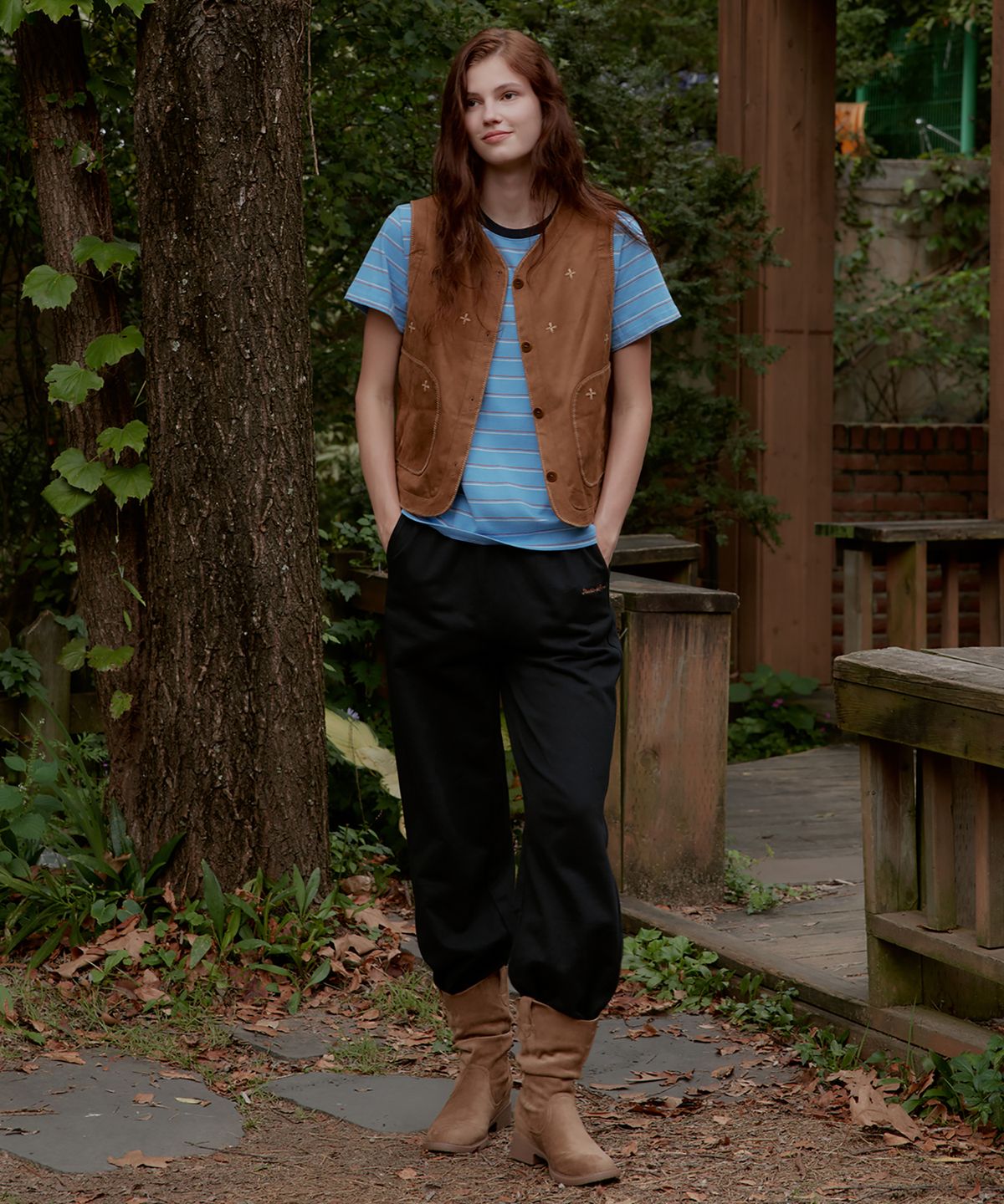 스튜디오앤파르크(STUDIO&PARC) 2-Way Drawstring Sweatpants_Black