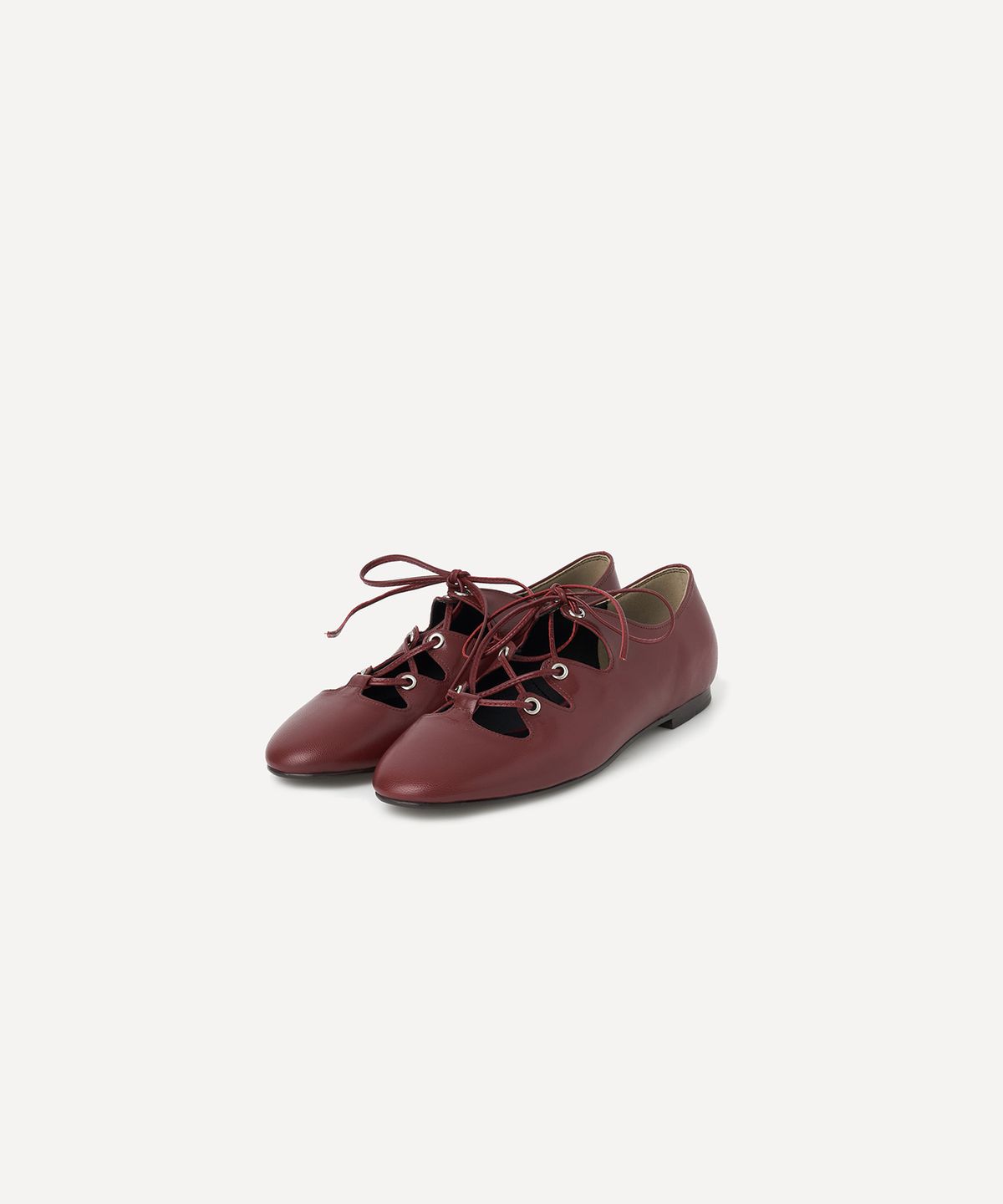 호와스(HOWUS) MARILYN LACE-UP FLAT (RED)