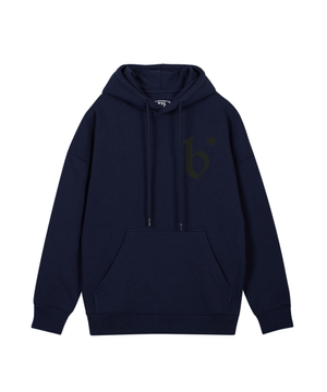 B로고 후드 네이비 카키