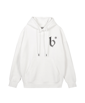 B로고 후드 화이트