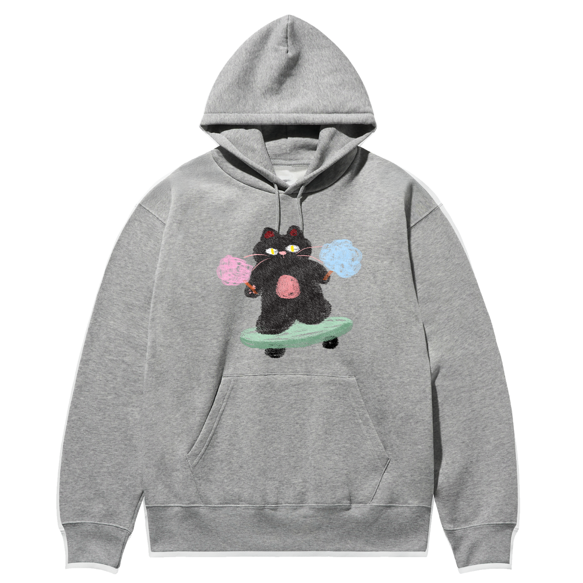 어썸어스(AWESOMEUS) COTTEN CANDY CAT HOODIE_4 COLOR