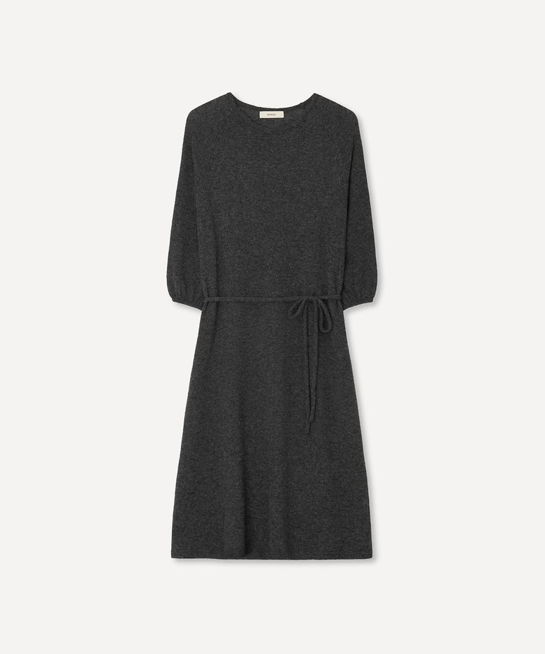 WOOL KNIT ONE PIECE (SMOG GRAY)