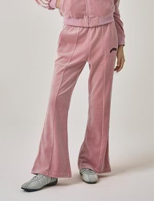 W 벨로아 트랙 팬츠 다크핑크