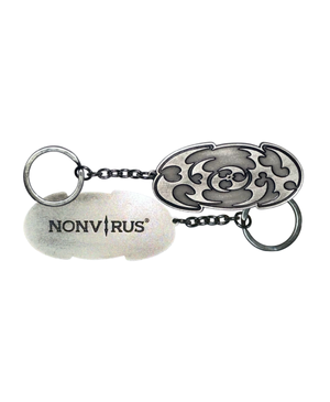 Silver Graphic NNB Metal Keyring