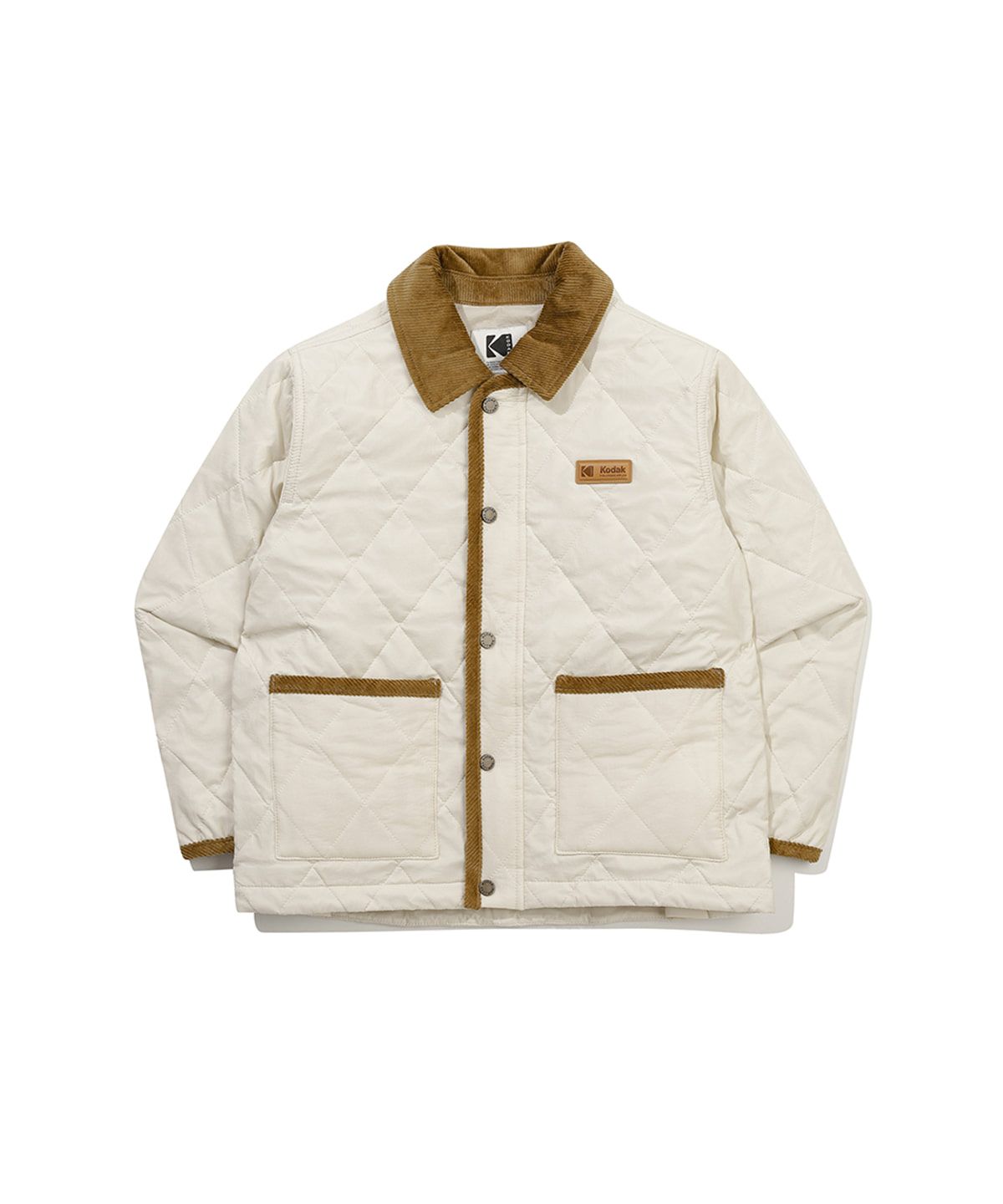 코닥 키즈(KODAK KIDS) 클래식 퀼팅 경량 다운 자켓 키즈 IVORY