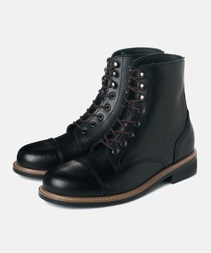 러셀 소가죽 클래식 워크부츠 4cm (CR0090BK)