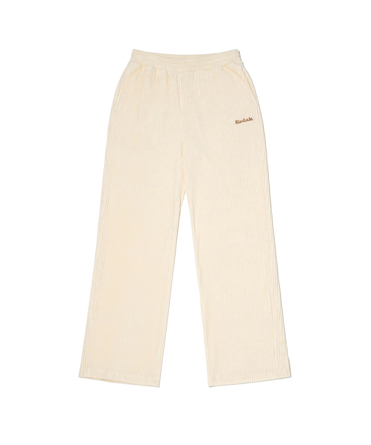MUSINSA | KODAK Cinecodac Velvet Corduroy Straight Pants IVORY