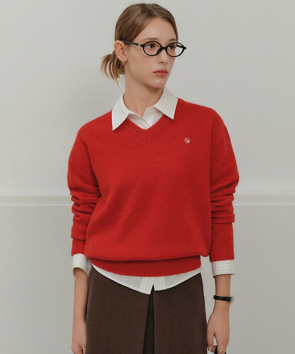 룩캐스트(LOOKAST) 카일 울 브이넥 니트 / KAILE WOOL V-NECK KNIT_3colors