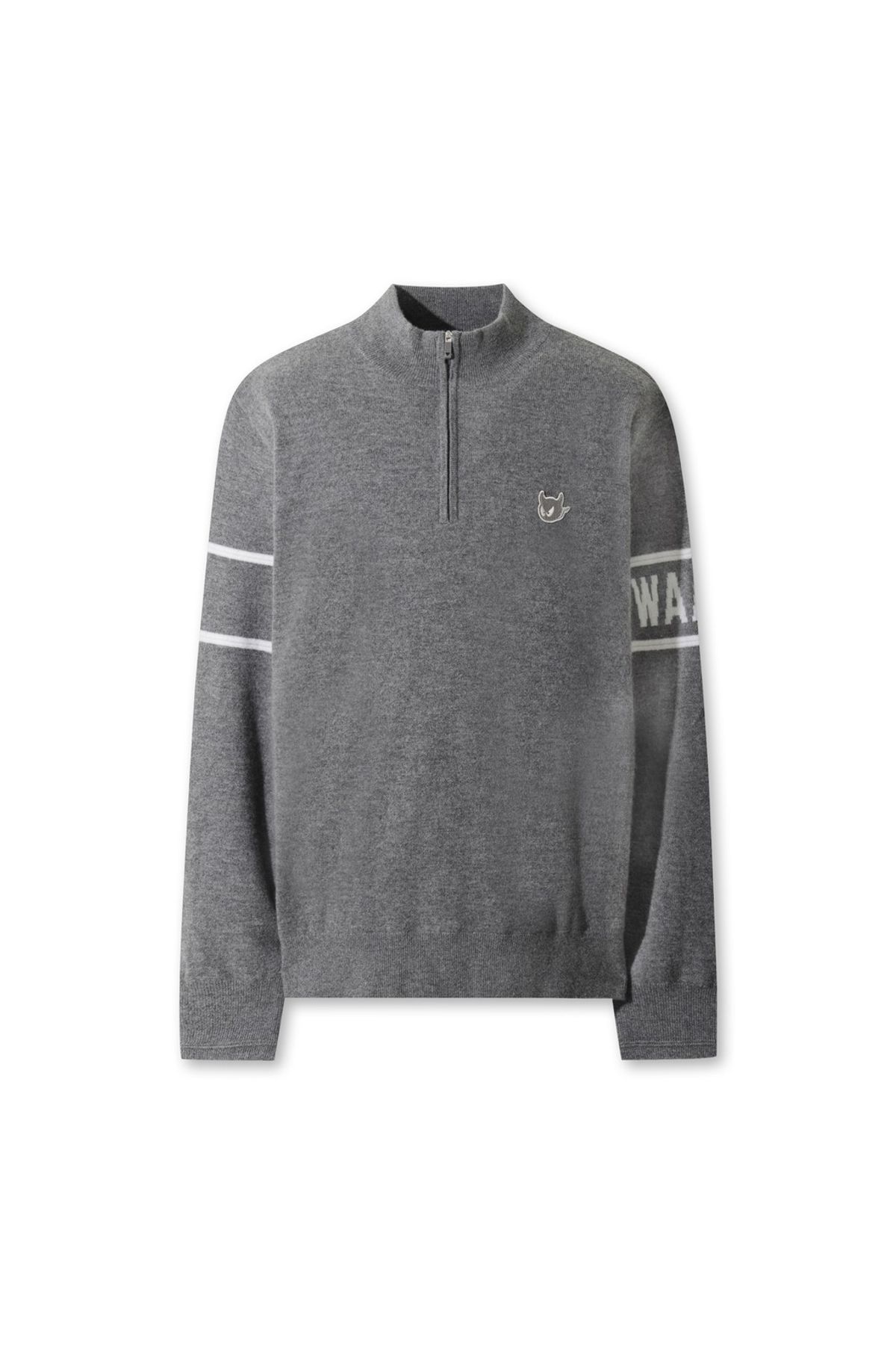 왁(WAAC) Men Wool Half Zip Sweater WMWAW25707GYM