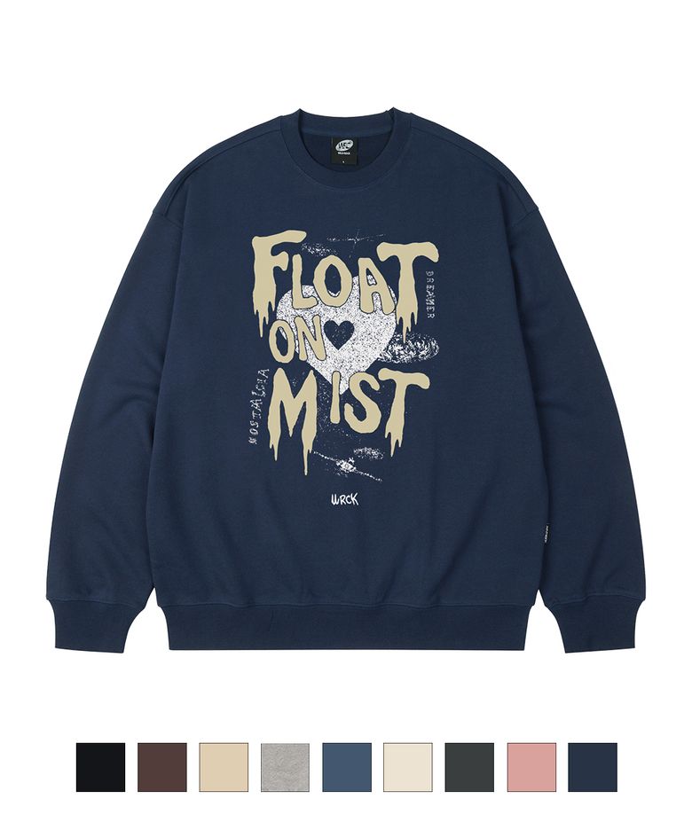 Float on Mist 오버핏 맨투맨_9 COL