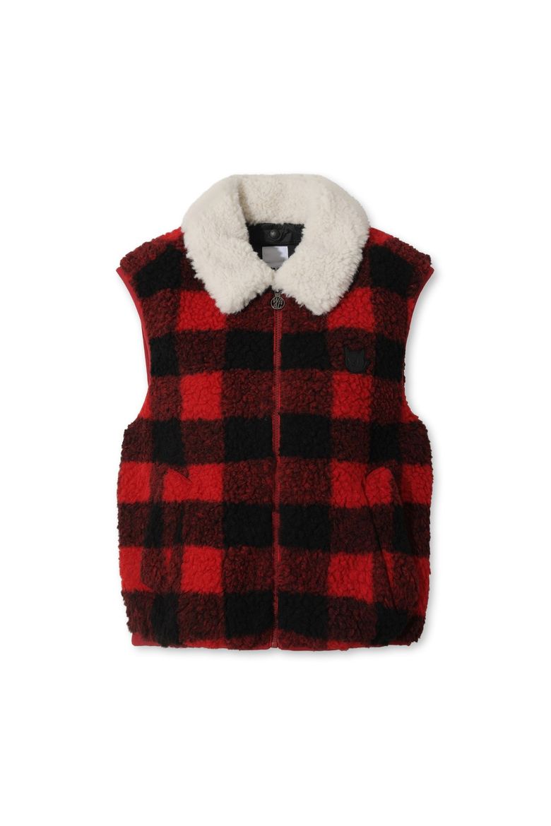 Women Check Vest WWVAW25703REX