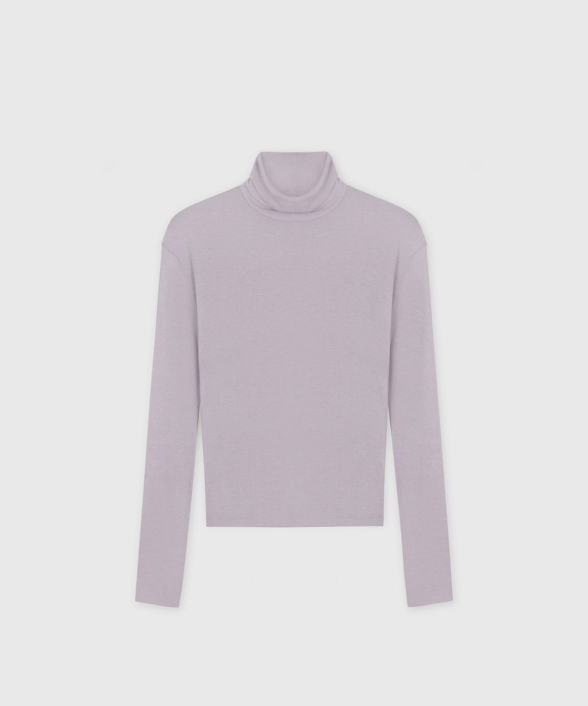 타일레(TAILLE) HIGH NECK LONG SLEEVE TOP DUSKY LILAC