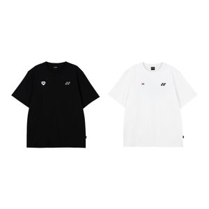 259TS012U 화이트/블랙 남녀공용 한글에디션 캐주얼 반팔 티셔츠