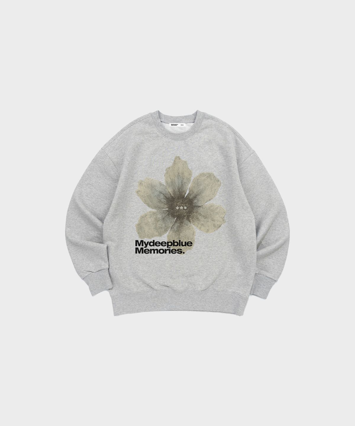 마이딥블루메모리즈(MY DEEP BLUE MEMORIES) #3 FLOWER SWEAT SHIRTS (GR)