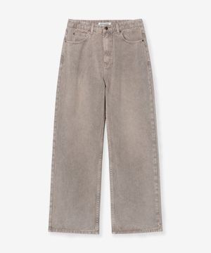 로우 스톤 와이드 데님 팬츠 ( 샌드 베이지 )