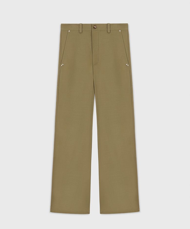 SATEEN COTTON CAMPO PANTS KAKI