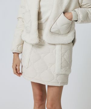 여성 머스코비 퍼배색 스커트 [캐시미어 크림]_HE4SK540