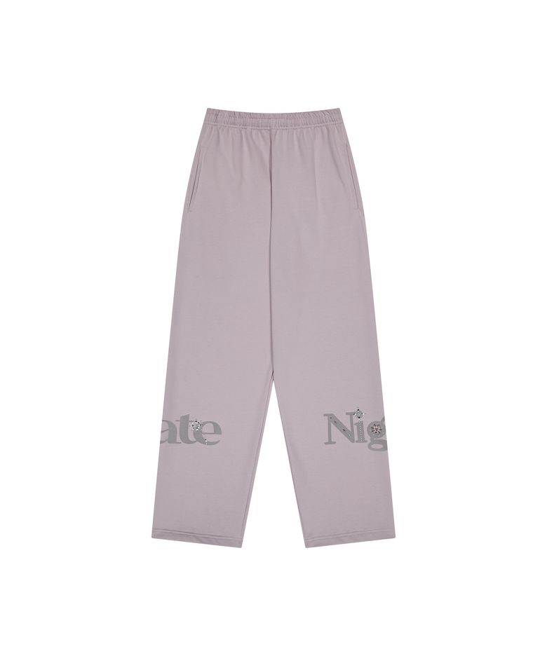energy series sweatpants straight loose fit in pearl