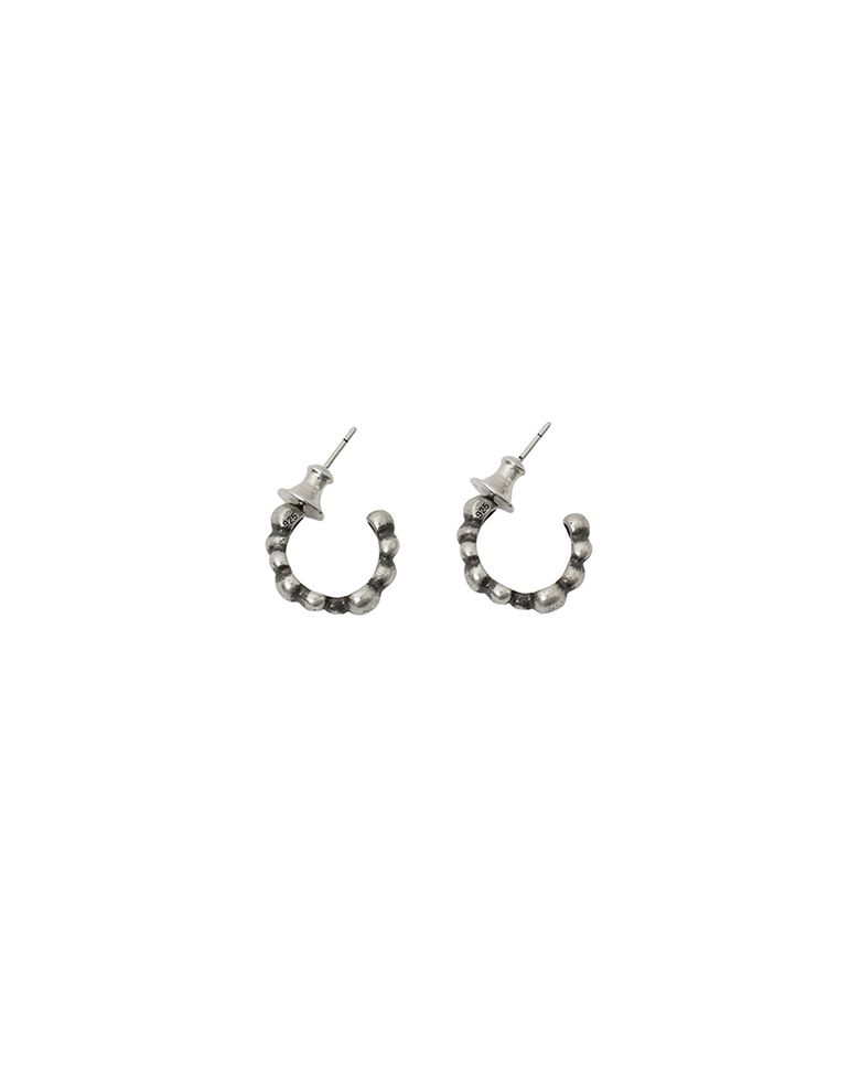 Pebble loop earring SILVER