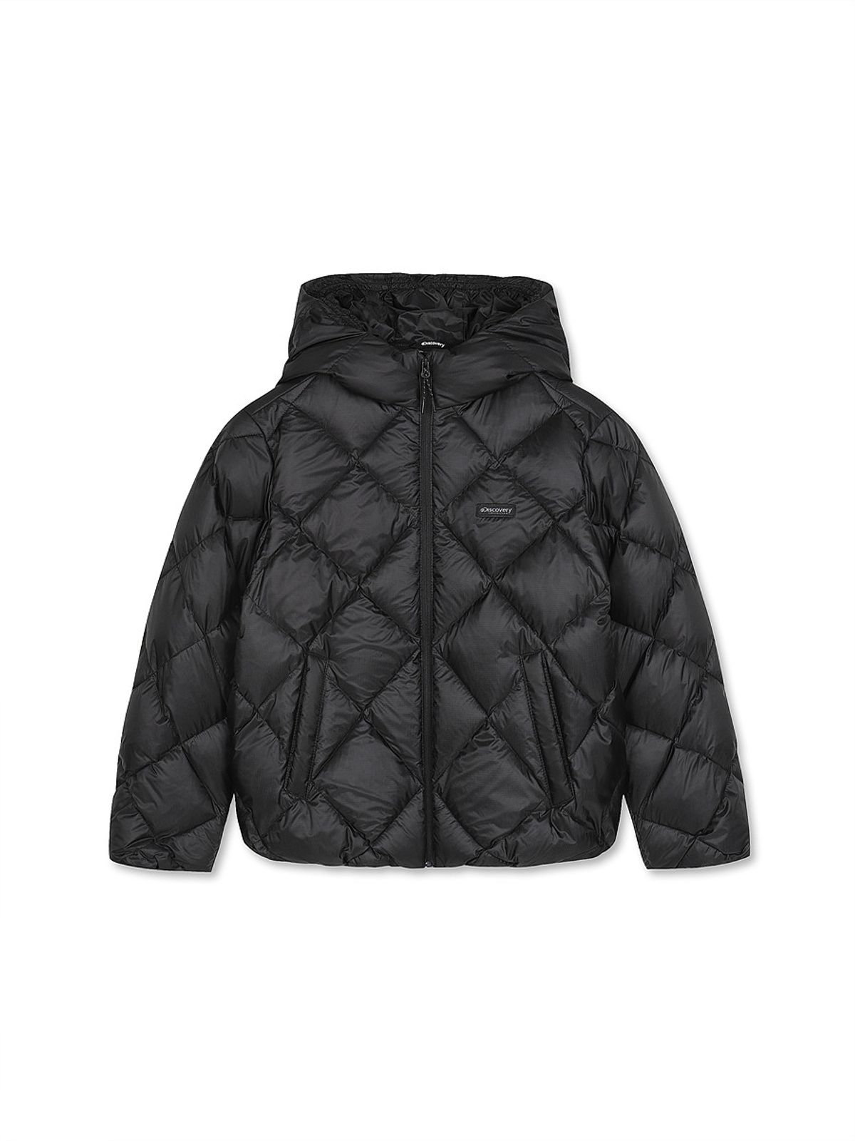 디스커버리 키즈(DISCOVERY KIDS) 여아 큐브라이트 다운 경량패딩 (BLACK)