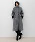 [우먼] 벨티드 발마칸 롱 코트 다크그레이 COWCT001DGRAY