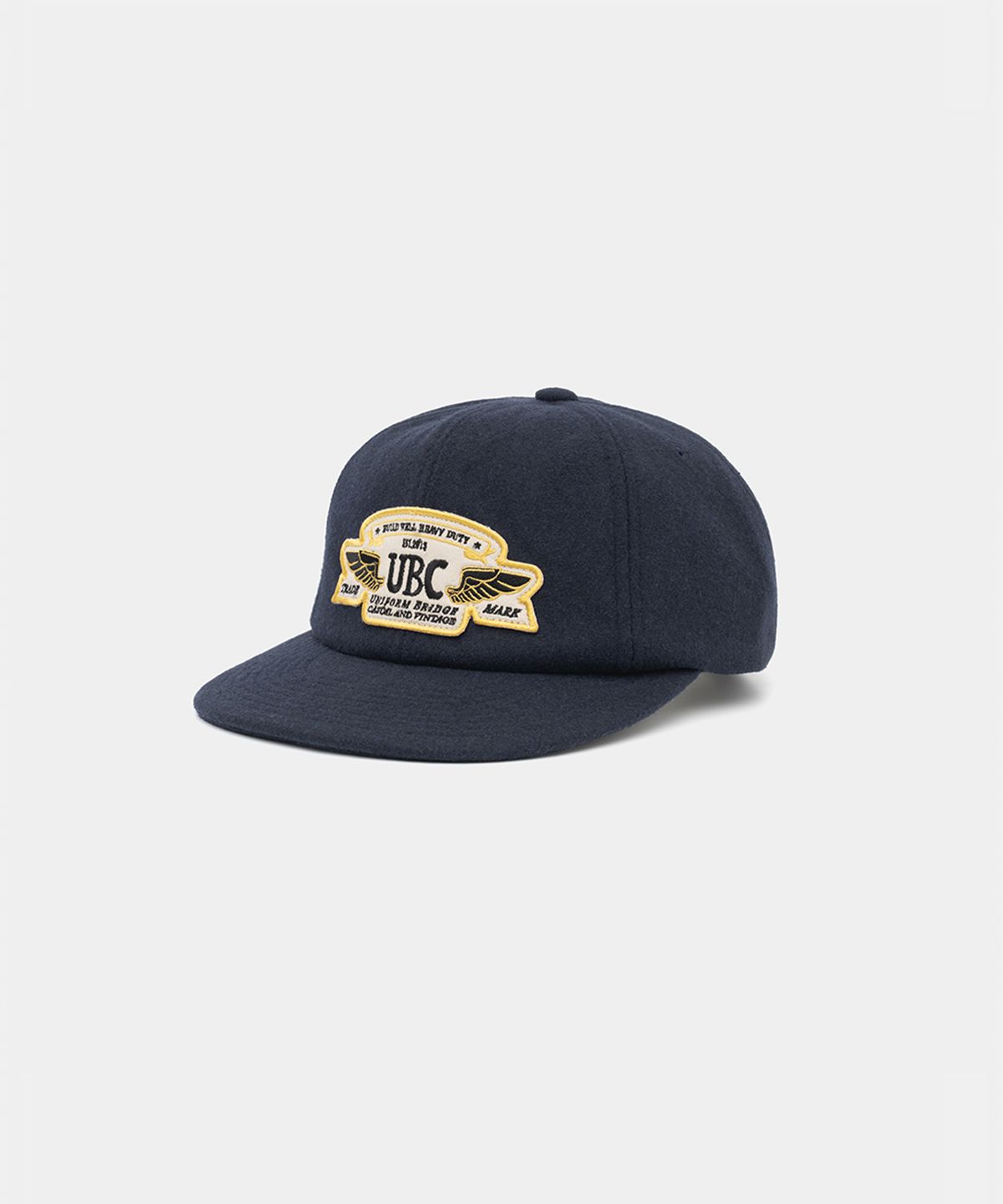 유니폼브릿지(UNIFORM BRIDGE) UBC patch wool ball cap navy