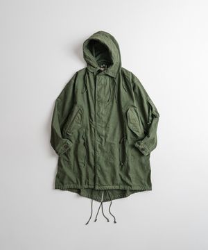 DYED CANVAS M48 MIL PARKA olive green