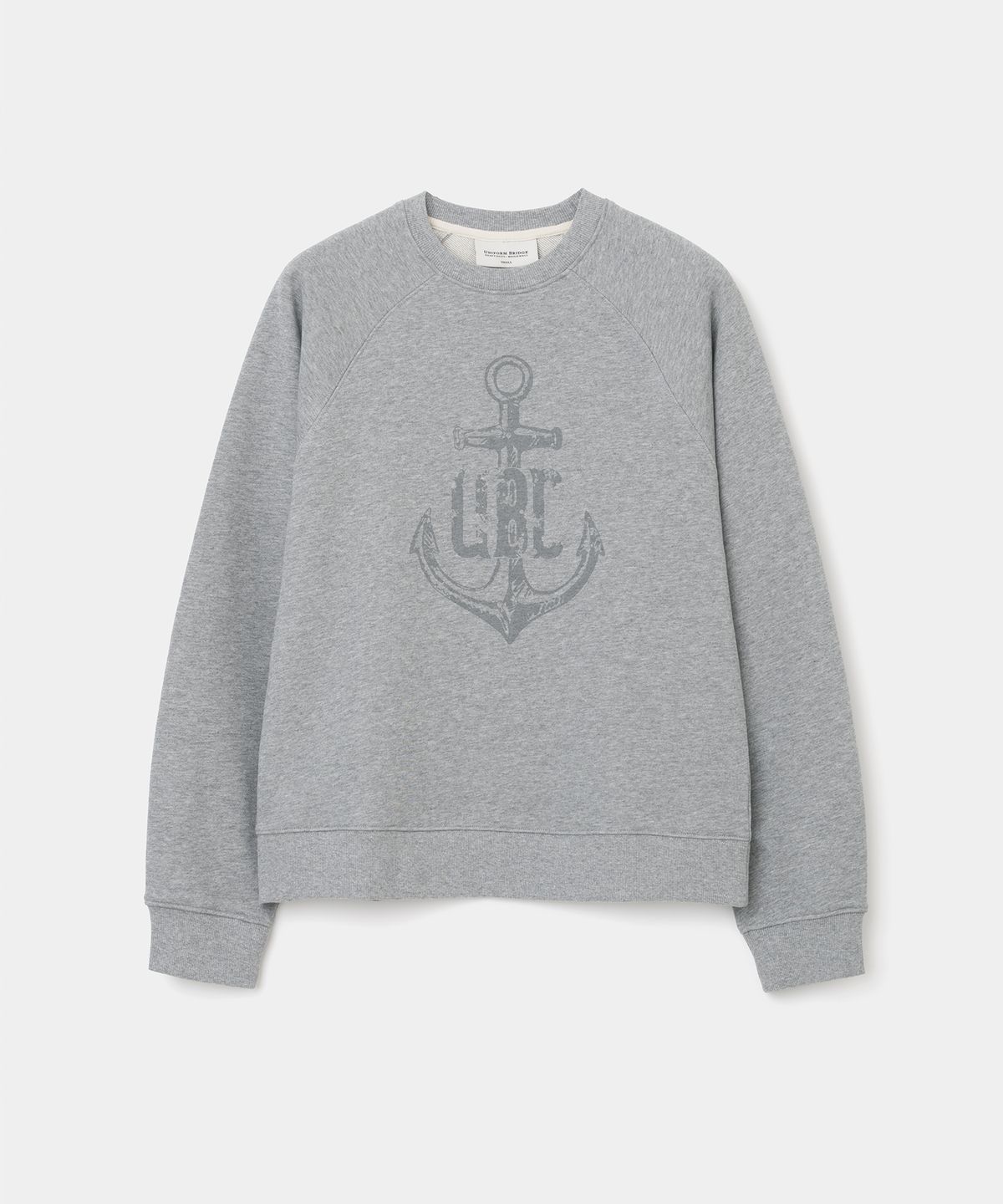 유니폼브릿지(UNIFORM BRIDGE) anchor print sweatshirt(womens) melange grey