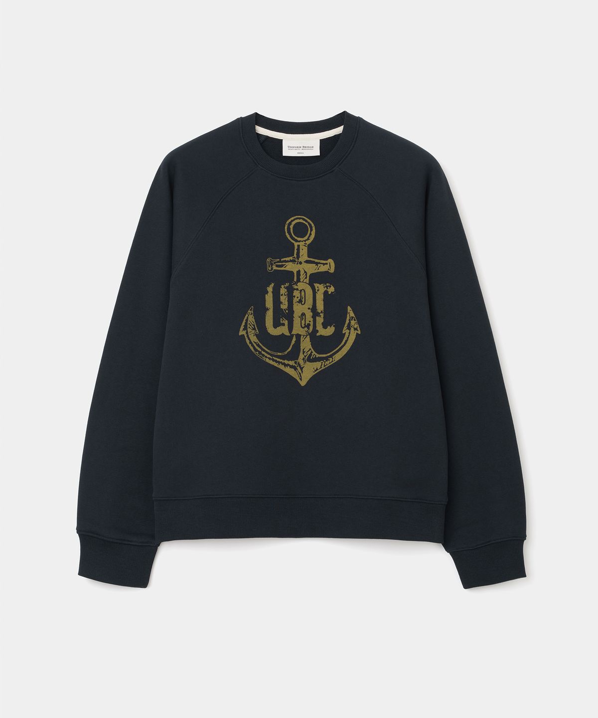 유니폼브릿지(UNIFORM BRIDGE) anchor print sweatshirt(womens) dark navy