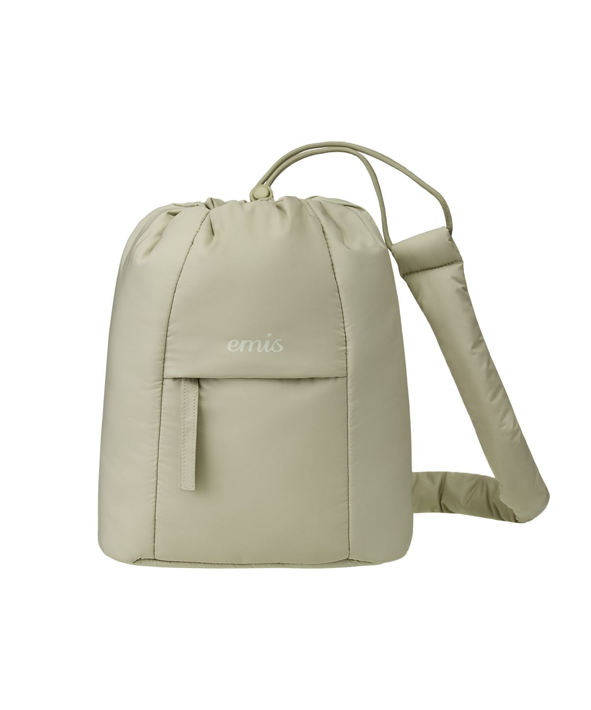 이미스(EMIS) PADDED ZIP POCKET SLING BAG-BEIGE