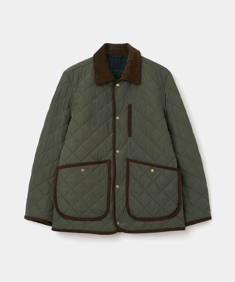 quilted hunting jacket olive
