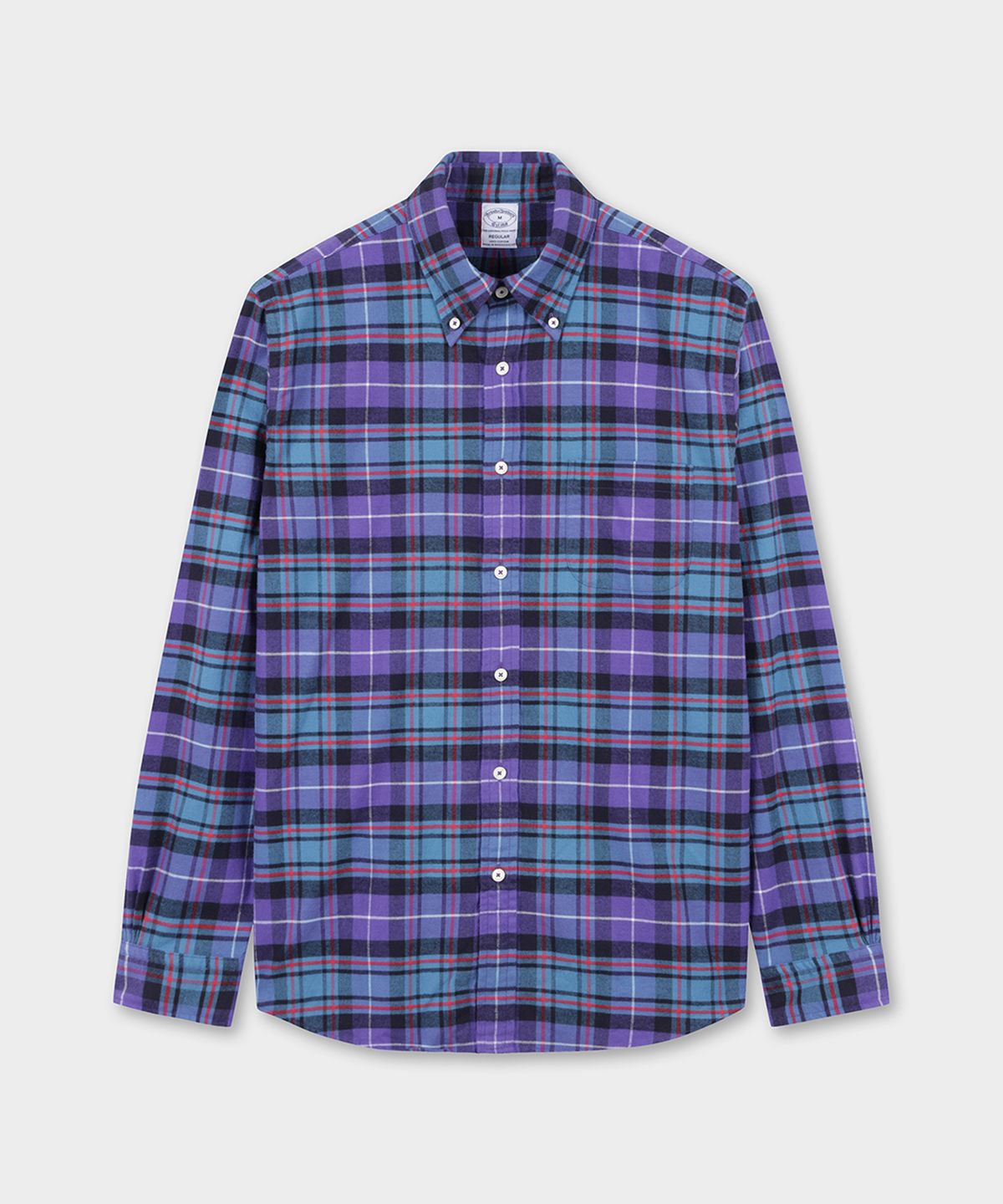 브룩스 브라더스(BROOKS BROTHERS) 소멜로스 플란넬 체크 셔츠 (퍼플) (BBTHMM37067EF)