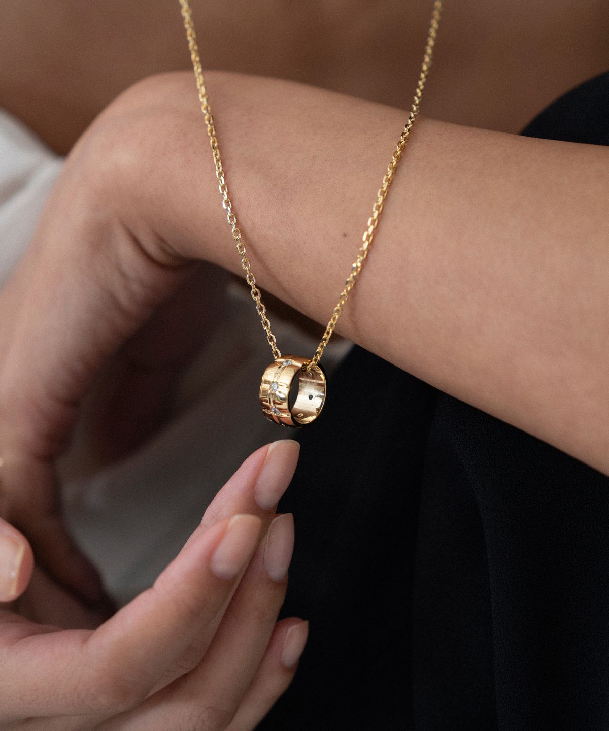 제이누이(JNUI) 그레이스 네크리스 목걸이 14k gold plated