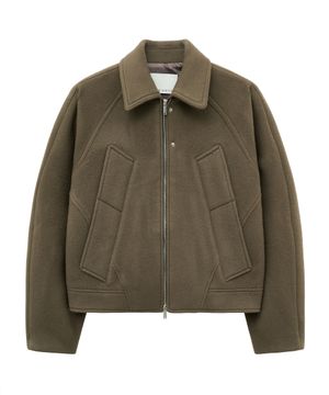 RAGLAN WOOL BLOUSON (MOCHA)