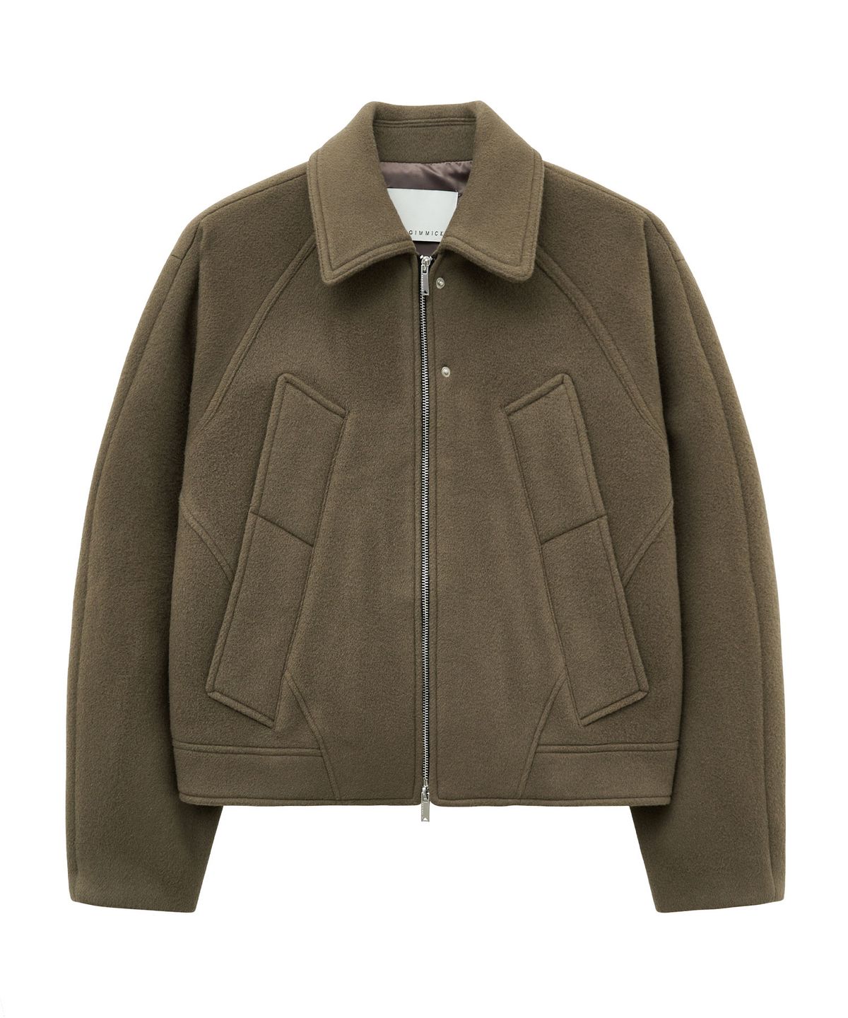 언지미크(UNGIMMICK) RAGLAN WOOL BLOUSON (MOCHA)