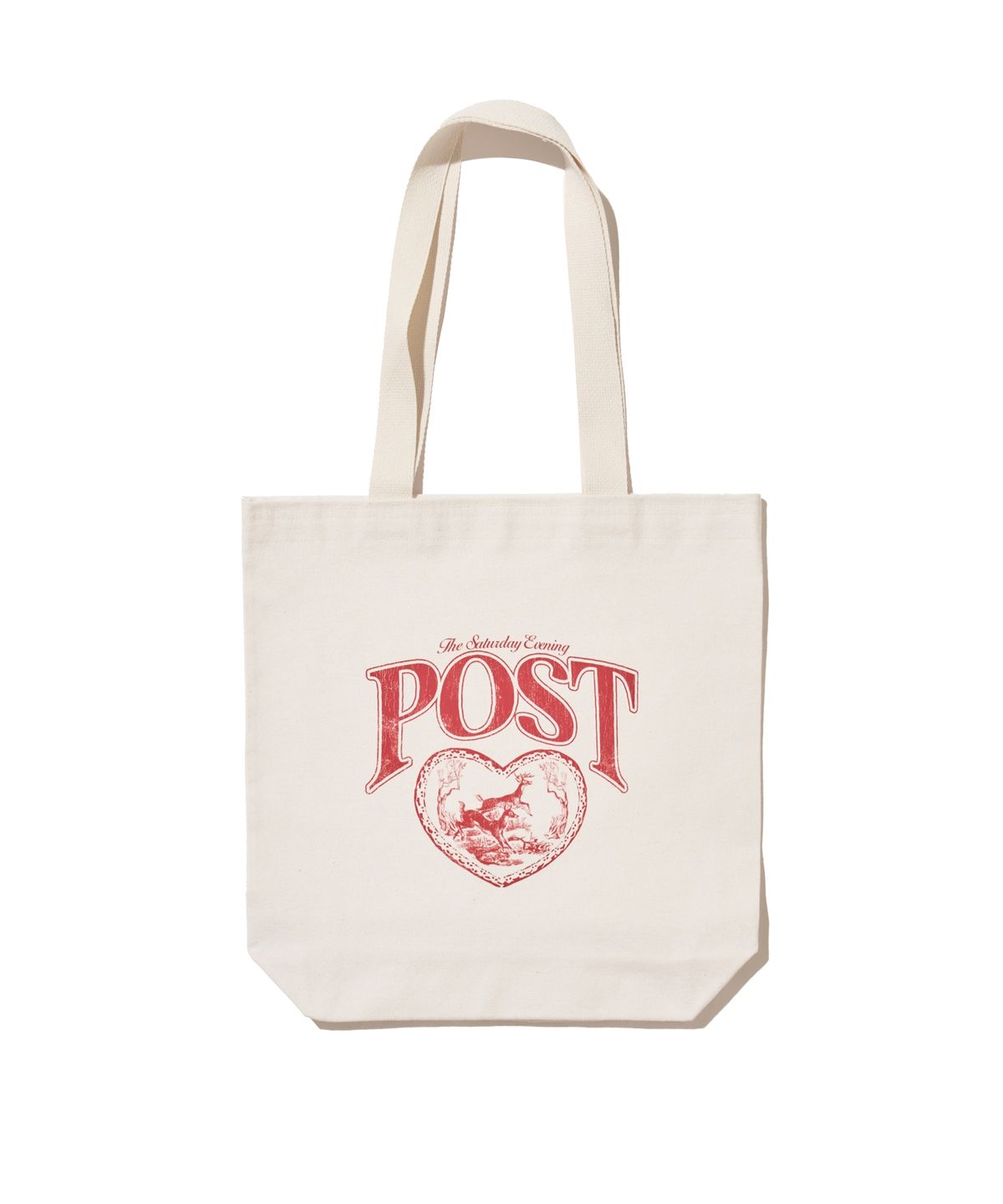 더 새터데이 이브닝 포스트(THE SATURDAY EVENING POST) DEER HEART GRAPHIC ECO BAG
