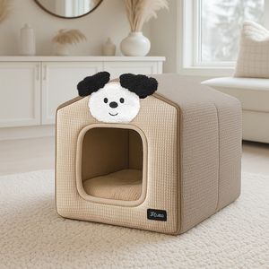 와플 하우스 강아지 집 쿠션세트