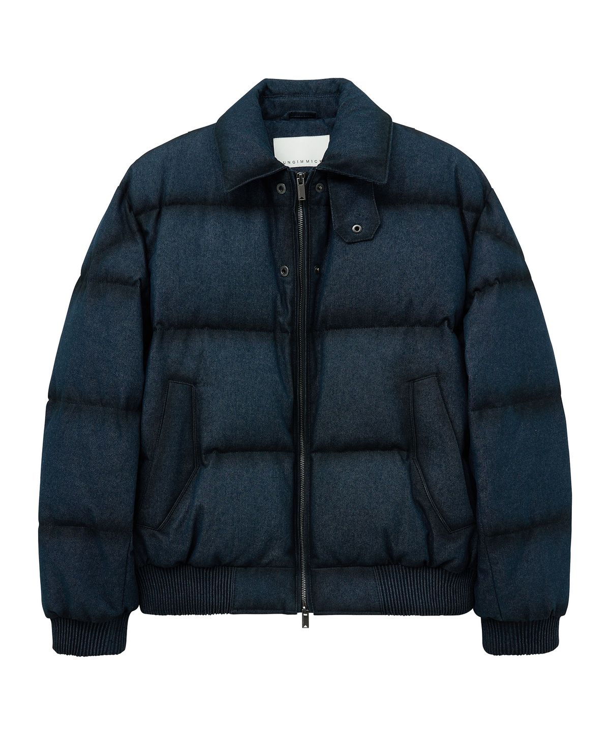 언지미크(UNGIMMICK) OIL BRUSHED DENIM DOWN JACEKT (INDIGO)