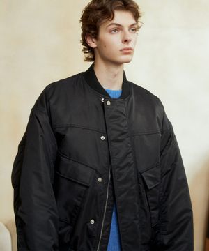Volume Padded MA-1 Bomber Jacket (BLACK)