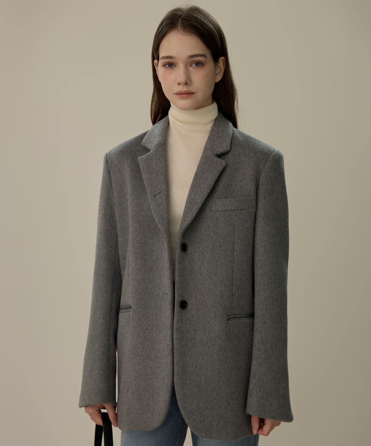 엘리오티(ELLIOTI) Hairy Wool Jacket_2Color