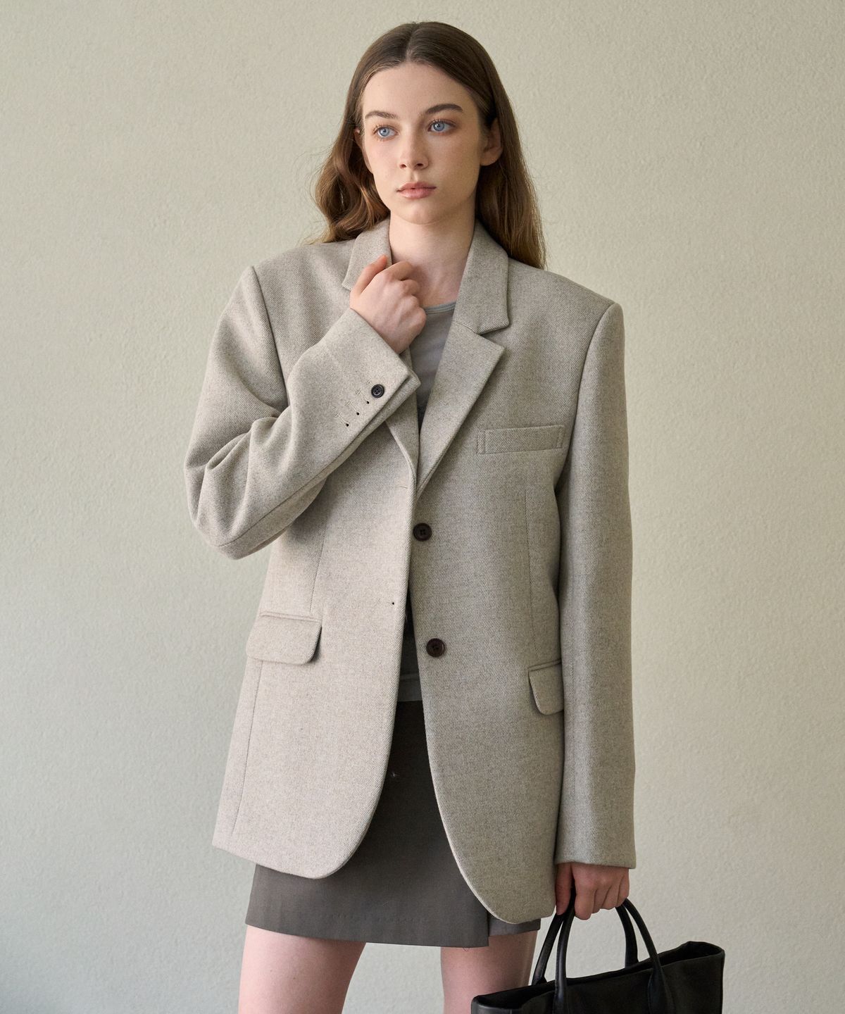 엘리오티(ELLIOTI) Classic Wool Twill Jacket_2Color