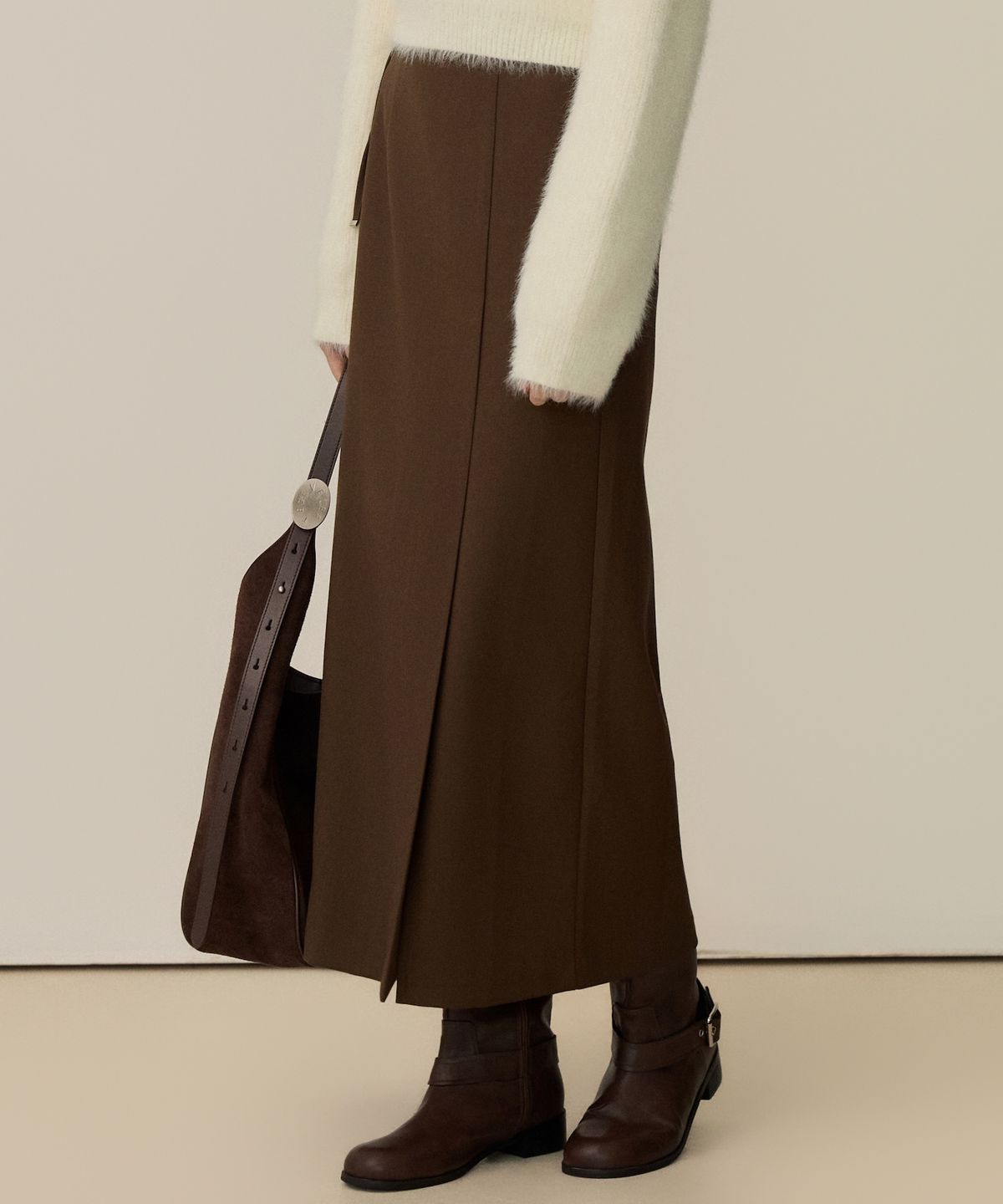 엘리오티(ELLIOTI) Silent Slit Skirts_2Color