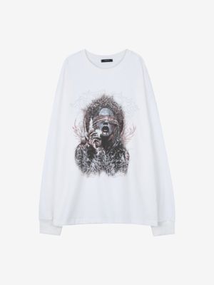 사일런트 오라클 롱 슬리브 (White)