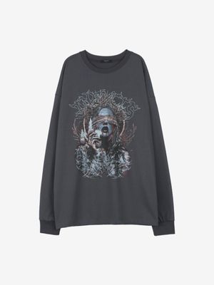 사일런트 오라클 롱 슬리브 (Charcoal)