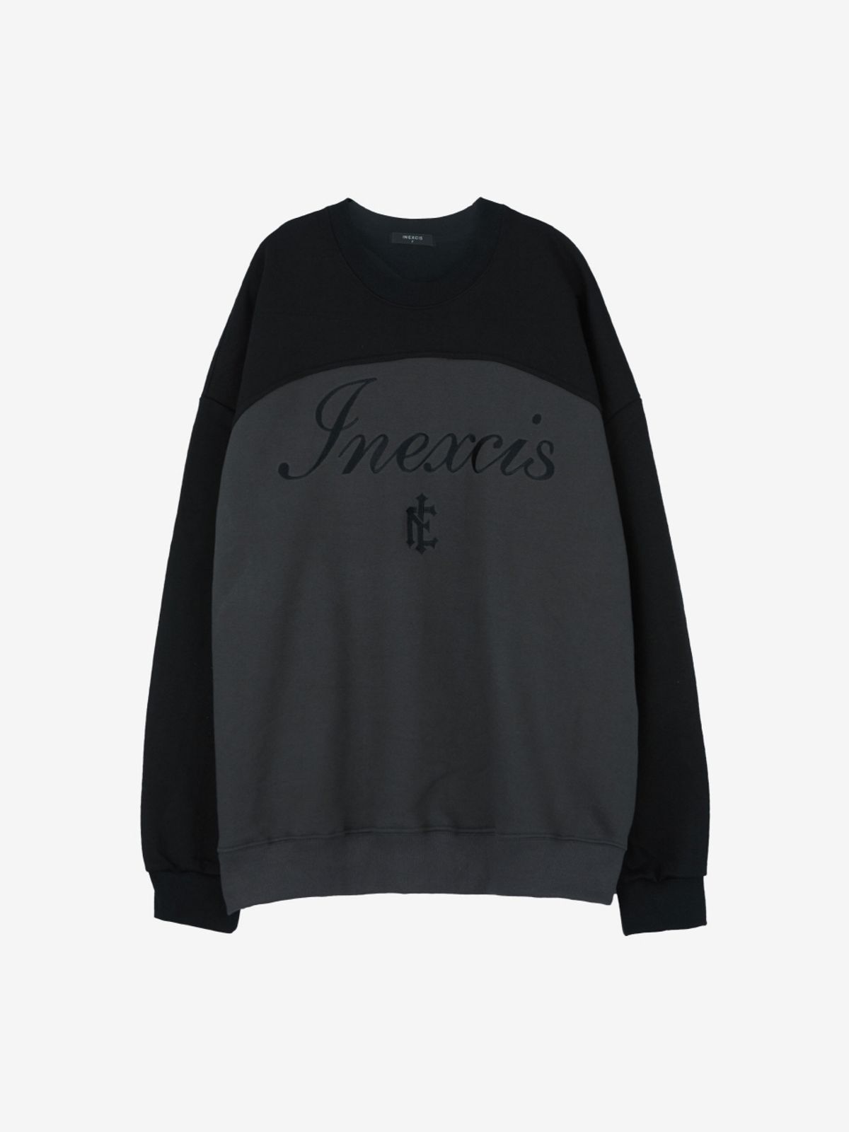 이넥시스(INEXCIS) 프래그먼트 로고 스웻셔츠 (Black)