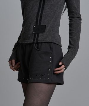 컷 오프 빈티지 쇼츠 차콜