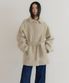 Alpaca Wool Half Coat (beige)