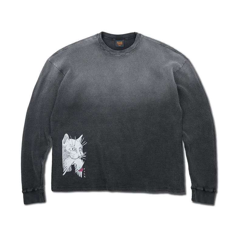 OVD PREDATOR WAFFLE TEE / FADED BLACK
